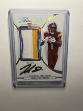 JAHAN DOTSON 2022 Panini Flawless RC TRUE RPA Rookie Patch ON CARD Auto # /20