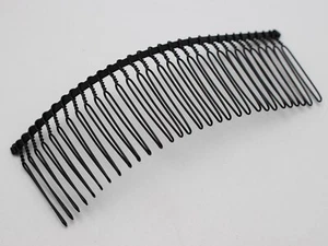 4 clips laterales de metal tono negro de 30 dientes 110X37 mm para accesorios para el cabello - Imagen 1 de 6