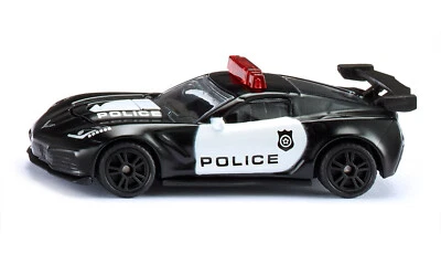 Chevrolet Corvette ZR1 SIKU 1545 Policía de EE. UU. 1:55-1:60 ARANCELES DE IMPORTACIÓN PAGADOS EN EE. UU. Foto 1 de 4