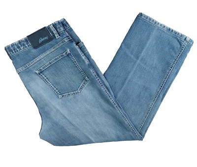 Brioni Mens Marmolada Vintage Jeans Blue OH88 Size 36 US 56 R IT X-Large W36 L27 - Image 1 of 4