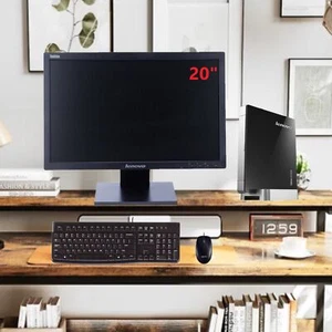 Lenovo Desktop Mini PC w/20" Monitor Intel 1017U up to 8GB RAM 512GB SSD Student - Picture 1 of 17