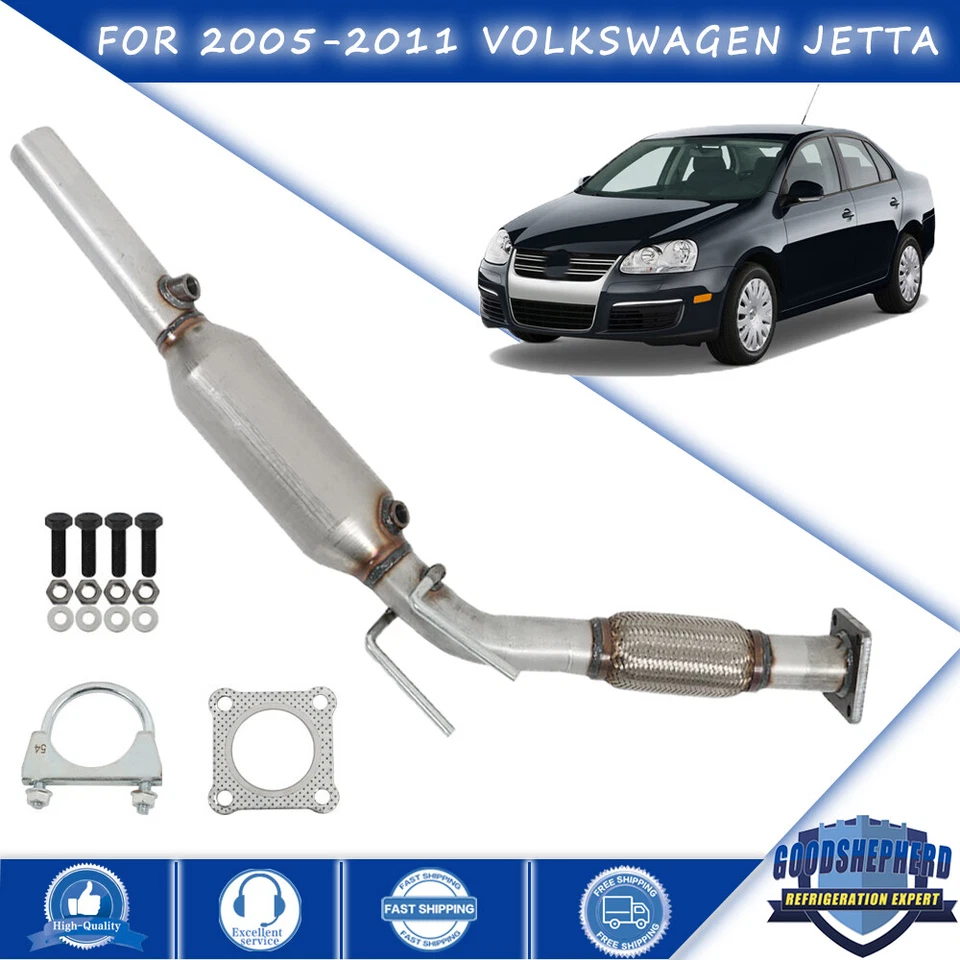 For 2005-2011 Volkswagen Jetta Golf Rabbit 2.5L I5 Catalytic Converter w/ Gasket - Image 1 of 4