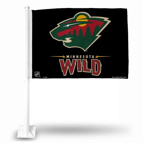 Minnesota Wild NHL 11X14 Window Mount 2-Sided Car Flag Cover