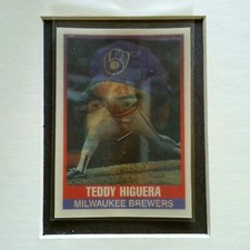 #47 Teddy Higuera 1989 Sportflics Base Card Milwaukee Brewers