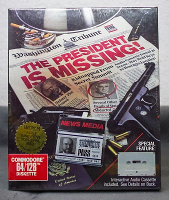 The President is Missing für C64 Neu, Disk, COSMI, Commodore 64 C128 Adventure - Bild 1 von 2
