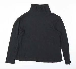 Avenue Womens Black Mock Neck Viscose Blend Jumper Size 16 - Picture 1 of 12