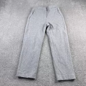 J Crew Pants Womens 4 Petite Grey Wool Mario Belluci Italian Lined Trouser - Picture 1 of 16