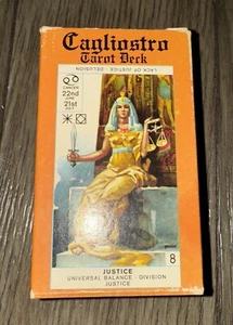 Cagliostro Tarot Deck - RED Back - Complete 78 Cards Instructions & Box - 1981 - Picture 1 of 9