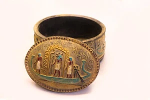 Maravilloso joyero faraónico con las decoraciones egipcias, hecho en Egipto. - Imagen 1 de 4
