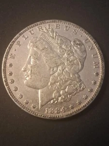 1884-P Morgan Silver Dollar Coin - Picture 1 of 2