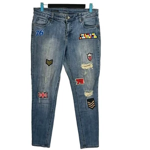 Kut from the Kloth Brigitte Skinny Ankle Jeans Size 8 W31 L27 Decorated - Picture 1 of 12