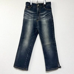 NAVA JEANS Kids Denim Pants Studded Vintage Straight Blue Size 130cm Korea Made - Picture 1 of 10