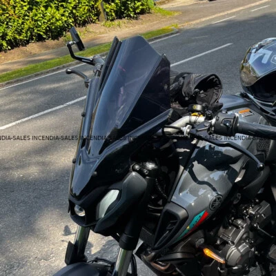 Yamaha MT07 Black Touring Windscreen Windshield Deflector Screen 2021 - 2024 - Image 1 of 4