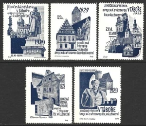 Czechoslovakia 1929 Cinderellas Group 5 diff. F/VF-H - Picture 1 of 2