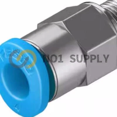 10PCS NEW FESTO QSM-M5-4 153304 Push in fitting, mini series QSM - Image 1 of 4