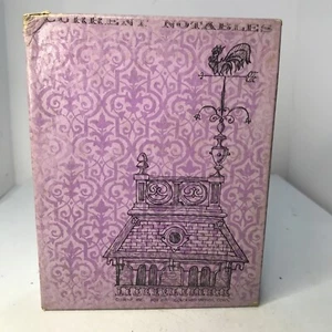 Set scatola taccuini vintage notabili attuali - colori pastello e disegni case gallo - Foto 1 di 8