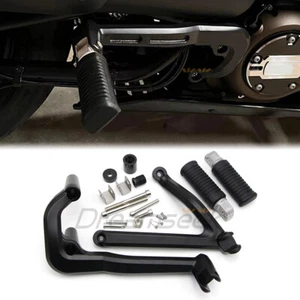 Passenger Foot Pegs Pedal + Bracket Mount Rear for Harley Sportster S 2021 2022 - Picture 1 of 11