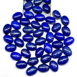 Lotto 8 pz pietre preziose cabochon sfuse lapislazzuli naturali non trattate 18 x 13 mm - Foto 1 di 15