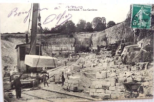 EUVILLE 55 cpa les Carrières 1910 - Imagen 1 de 2