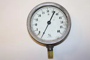 Medidor de presión vintage Ashcroft 1850 0-60 PSI Steampunk Steam Punk - Imagen 1 de 4