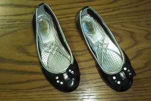 BIBI SHOES YOUNG GIRL SIZE EURO 30 BLACK AND JEWELED SANDLES - Picture 1 of 3