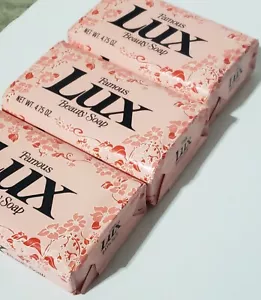 Vintage Lot of 3 4.75oz Bars Famous LUX Beauty Deodorant Soap Pink Bars sealed - Picture 1 of 8