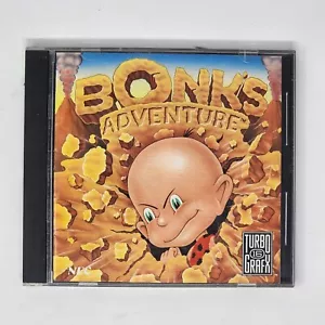 Bonk's Adventure (TurboGrafx-16) Complete w/ Manual & Case - Authentic & Tested - Picture 1 of 8
