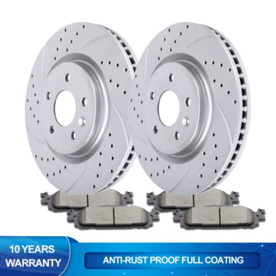 Rotores de freno de disco delanteros 325 mm + Kit de pastillas de freno para Ford Explorer 2011 2012-2019 Foto 1 de 4