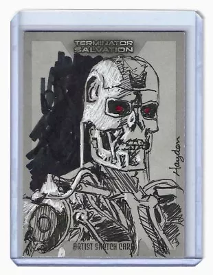 2009 TOPPS TERMINATOR SALVATION - ARTIST SKETCH CARD 1/1 HAYDEN DAVIS #2 - Image 1 of 2