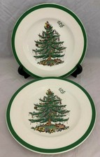 Spode Christmas Tree - Pair of Salad Plates - 7.75" - 1995 - S3324