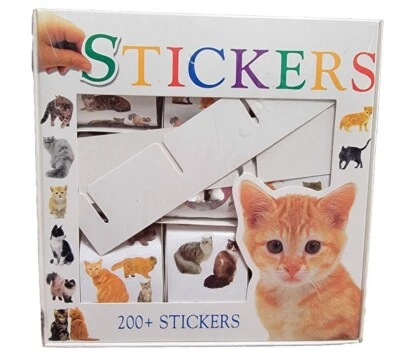 VTG Cat Kitten Sticker Stickers Playing Sitting Vibrant Holographic 200+ NOS - Image 1 of 4