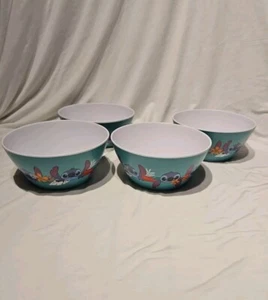 New Melamine Disney Lilo & Stitch Cereal Bowl Set of 4 - Picture 1 of 8