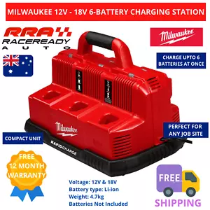 Milwaukee 6 Bay Battery Charger 12V - 18V Multi Voltage Charging Station M12-18C - Picture 1 of 7