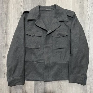 Valtion Pukutehdas VTG Euro Finish Military 1984 Finland Wool Top Coat Men's M - Picture 1 of 4