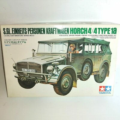 TAMIYA 1/35 HORCH 4X4 TYPE 1a KIT MONTAGGIO NO.52 - Immagine 1 di 2