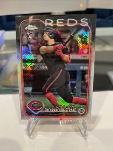 2024 Topps Chrome Logofractor Christian Encarnacion-Strand Reds Rookie RC 🔥 - Picture 1 of 4