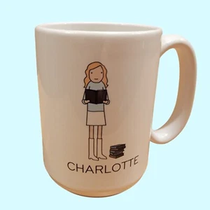HF Coors USA Ceramic Character Charlotte Bookworm Librarian Cup Mug - Picture 1 of 4