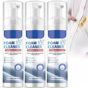 Foam Cleaner for Grease Stains On Clothes,Stain Remover for Clothes Laundry - Picture 1 of 21