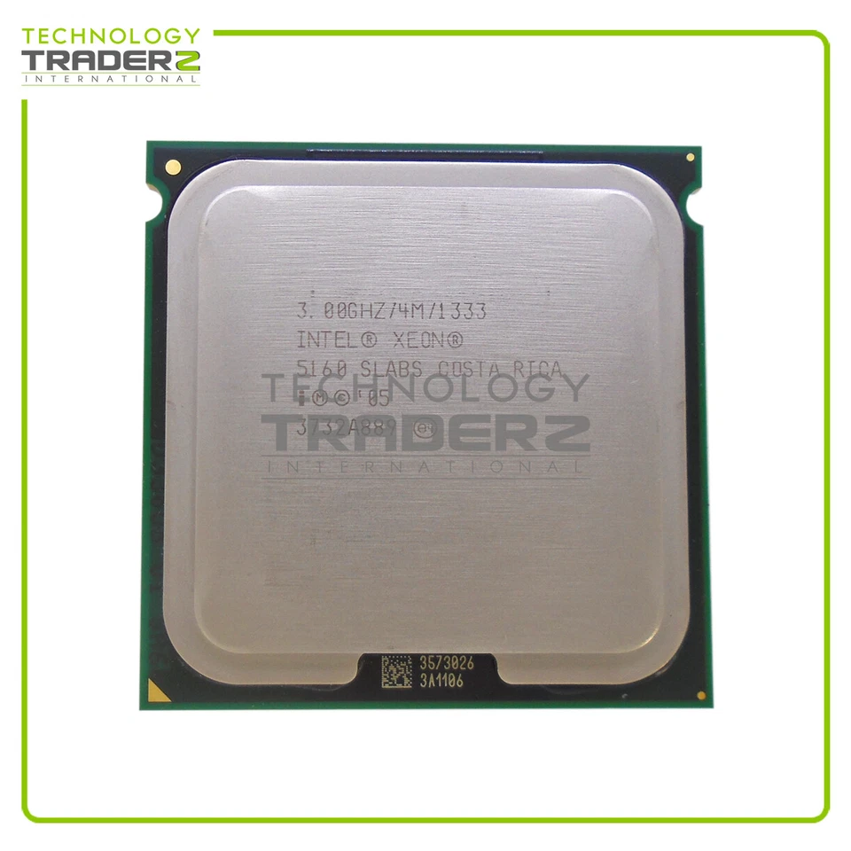 Lot Of 8 SLABS Intel Xeon 5160 Dual Core 3.00GHz 1333MHz 4MB Processor *Pulled* - Image 1 of 1