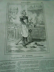 Caricature 1879 - En Russie n'a plus confiance dans son cuisinier méfiance - Picture 1 of 1