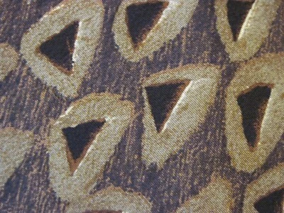 Corbata BOSS HUGO BOSS Marrón Blanco Geométrica 100% Seda Hecha en Italia B83 Foto 1 de 4