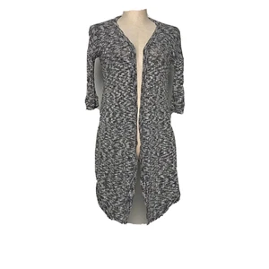 SO Women Sweater Cardigan Open Front 3/4 Sleeve Hi Lo Junior S - Picture 1 of 6