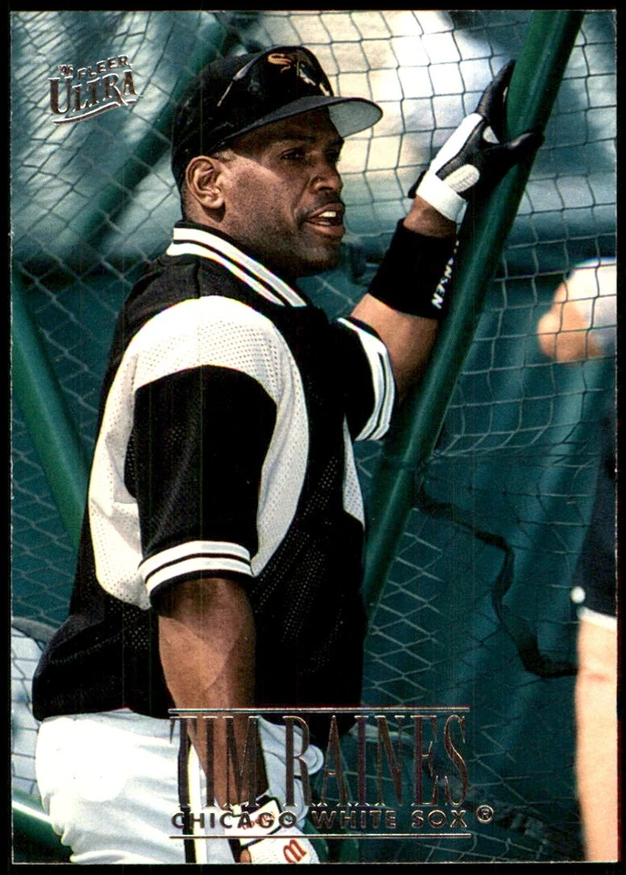 Tim Raines 1996 Ultra #43 Chicago White Sox MLB READ FREE SHIPPING AutographDen - Image 1 of 2
