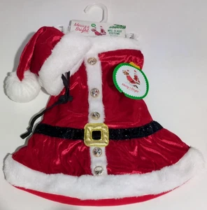 DOG Merry & Bright  MRS. CLAUS COSTUME with HAT  NEW w/ Tags Size Med. - Picture 1 of 23