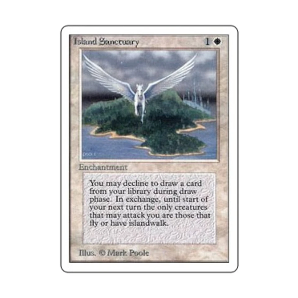WOTC MtG Unlimited Island Sanctuary (R) VG - Image 1 of 1