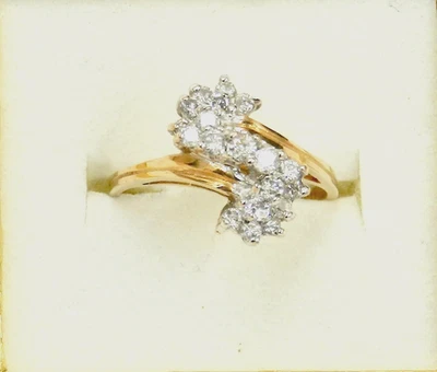14k 1/2 Ct Diamond Cocktail Ring .50 tcw - Image 1 of 4