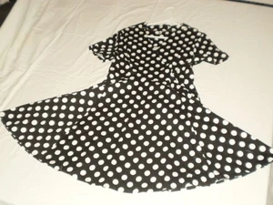 Vestido cruzado a lunares blanco y negro / Pretty Sissy / Juegos con disfraces - Imagen 1 de 7