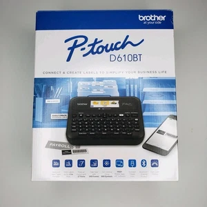 Brother - P-touch PT-D610BT Wireless Label Printer - Black Open Box - Picture 1 of 5