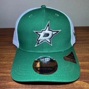 New Era Dallas Stars Snapback Hat 9Seventy Stretch-Snap Cap OSFM Weiß Grün NEU - Bild 1 von 7