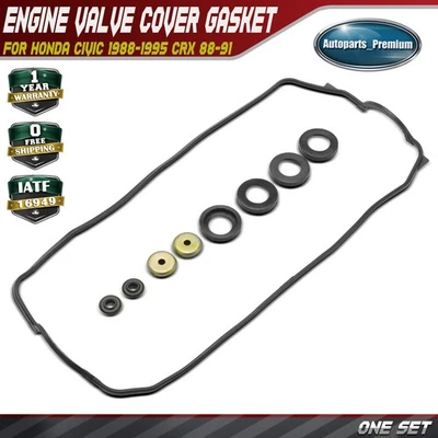 Juego de juntas de cubierta de válvula de motor para Honda Civic 1988-1995 CRX 88-91 Civic del Sol Foto 1 de 4